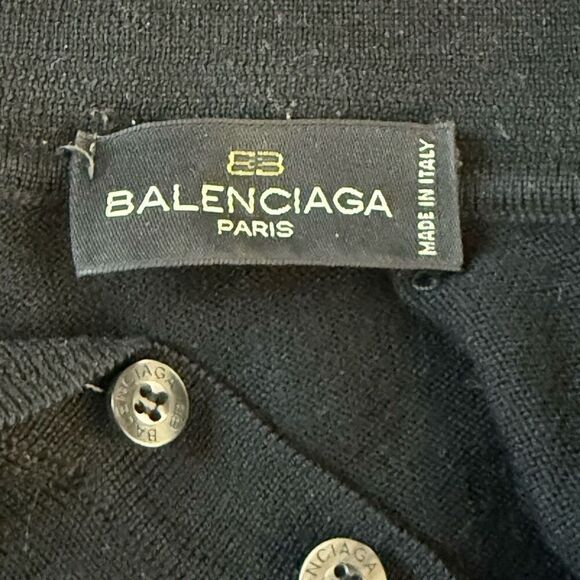 Balenciaga Knitwear Wool Quarter Button Collared Sweater - EU 36 / US S - Picture 9 of 11